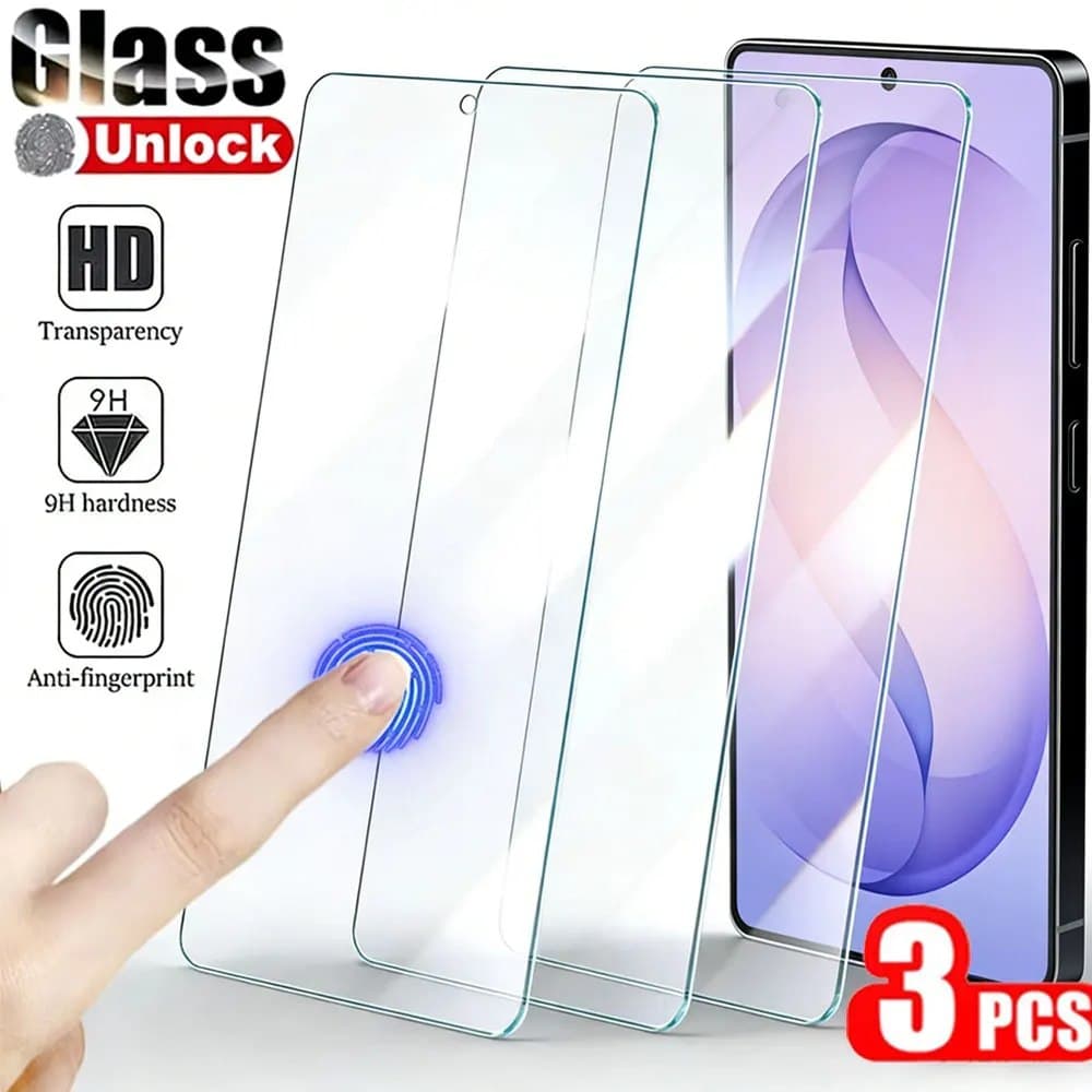 3 шт. защитных стекол 9H для Samsung Galaxy S26 Ultra, S25, S24 Ultra, S23 Plus, S22, S21 FE, разблокированные, из закаленного стекла
