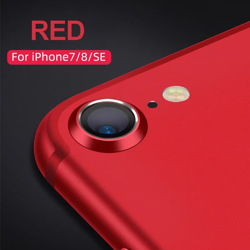 Круглая Защита объектива для iPhone7 8 SE2, пуленепробиваемая защита экрана, металлическая защитная крышка для камеры телефона, стеклянная пленка, аксессуары