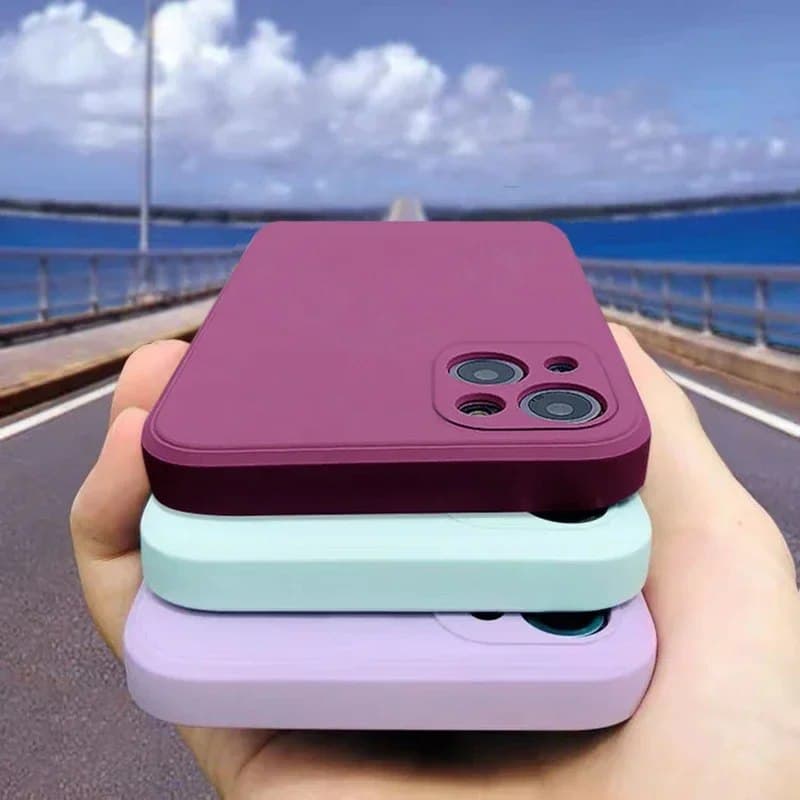 Оригинальный жидкий силиконовый чехол для телефона для iPhone 17, 16, 15, 14, 13, 11, 12, 15 Pro Max Mini X XR XS 7 8, противоударная задняя крышка